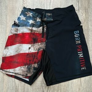 Born Primitive USA Shorts; 9”